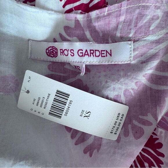 Ro's Garden Giselle Rose Pink Floral Floral Accents Dress SIZE XS NEW - Picture 14 of 16